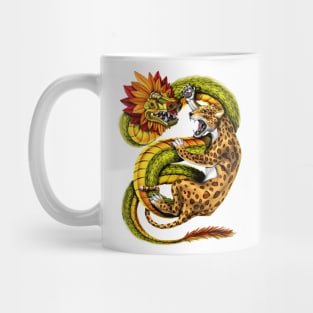 Aztec Jaguar vs Quetzalcoatl Mug